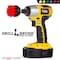 Drillbrush Outdoor - Patio - Scrub Brush - Cleaning - Garden Statues - Bird Bath 2in-Lim-Red-Short-QC - alternate 3
